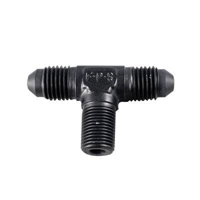FRAGOLA 482506-BL 6an Tee 1/4 MPT On The Side - Black