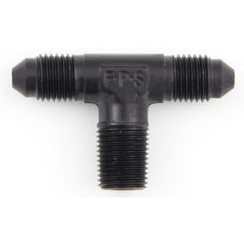 FRAGOLA 482508-BL Fragola 482508-BL 8 AN Male to 8 AN Male and 3/8-Inch NPT Male Adapter Tee, Black Anodized Aluminum