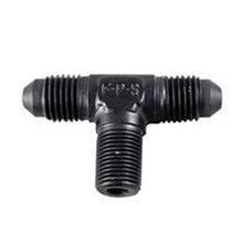 Load image into Gallery viewer, FRAGOLA 482510-BL 10an Male Tee w/ 1/2 MPT On the Side - Black
