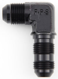 FRAGOLA 483304-BL #4 x 90 Deg Bulkhead Fitting Black