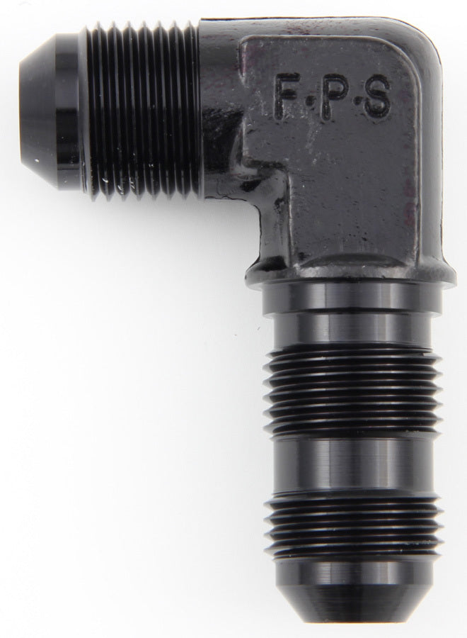 FRAGOLA 483306-BL #6 x 90 Deg Bulkhead Fitting Black