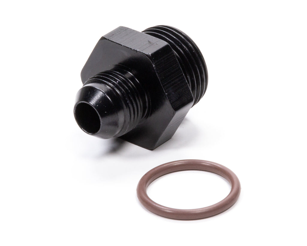 FRAGOLA 495115-BL #8 x 1-1/16-12 (#12) Radius O-Ring Fitting Bk