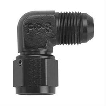 Load image into Gallery viewer, FRAGOLA 498101-BL #3 Female Swivel to Male 90 Degree Fitting Black