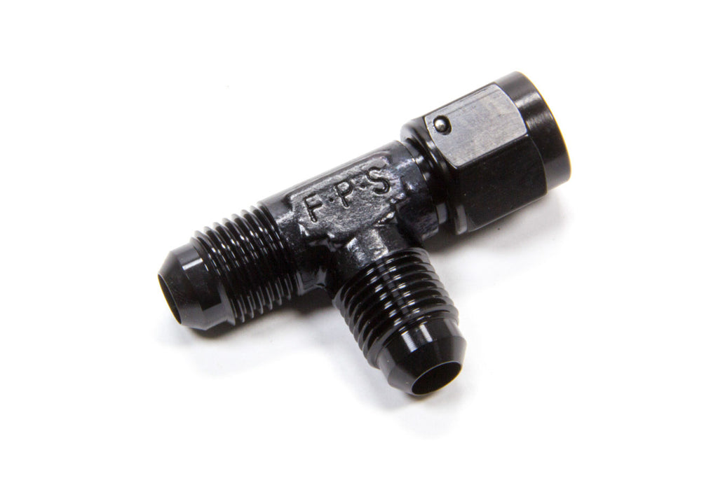 FRAGOLA 498303-BL #6 On The Run T-Fitting w/Female Swivel Black