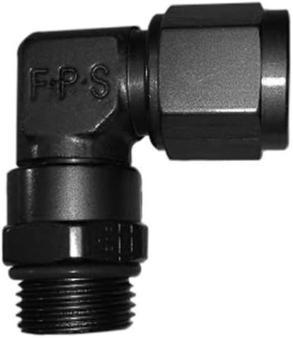 FRAGOLA 499068-BL 6an Female nut to 8an ORB 90-Deg Fitting