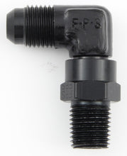 Load image into Gallery viewer, FRAGOLA 499106-BL #6 x 1/4 MPT 90 Deg Swivel Adapter Black