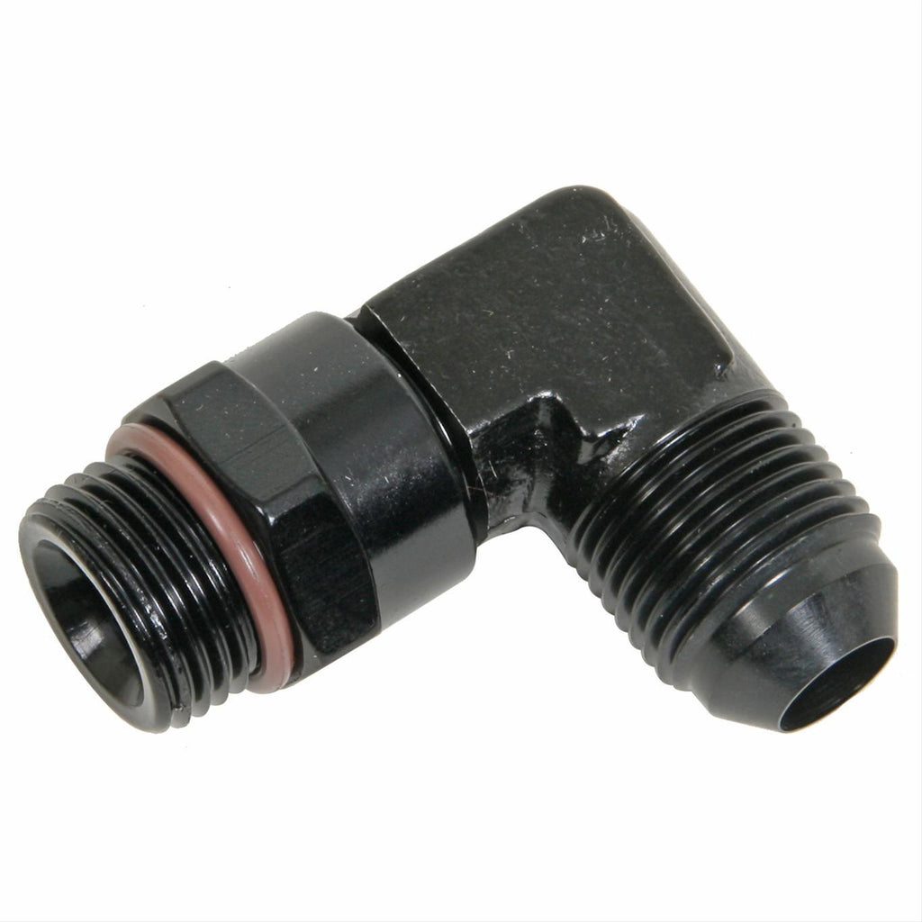 FRAGOLA 499208-BL #8 x 3/4-16 90 Deg Swivel Adapter Black
