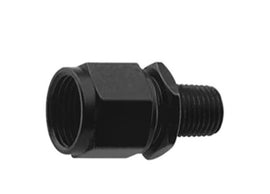 FRAGOLA 499366-BL FRAGOLA 499366-BL 6AN Female Swivel to 3/8 in NPT Male Aluminum Adapter - Black Anodized