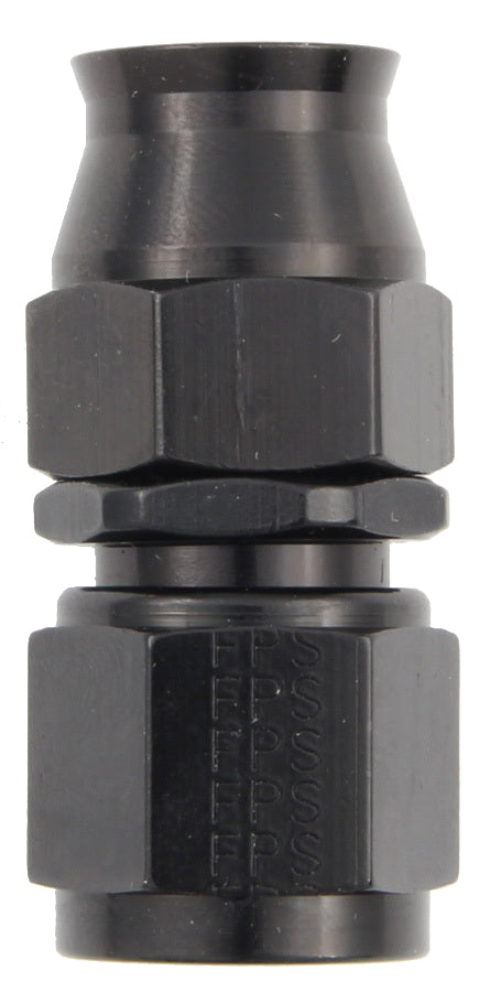 FRAGOLA 680106-BL Hose Fitting #6 Straight PTFE Black