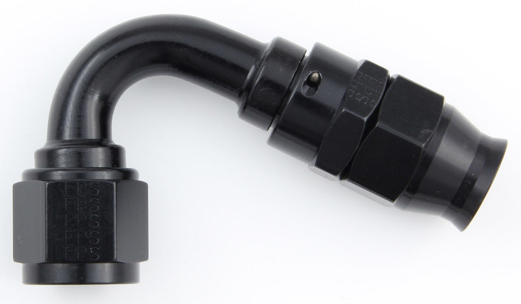 FRAGOLA 681206-BL Hose Fitting #6 120 Deg PTFE Black