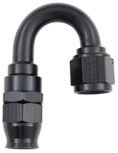Load image into Gallery viewer, FRAGOLA 681806-BL Hose Fitting #6 180 Deg PTFE Black