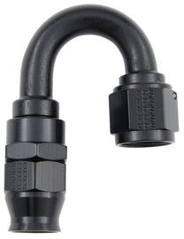 FRAGOLA 681806-BL Hose Fitting #6 180 Deg PTFE Black