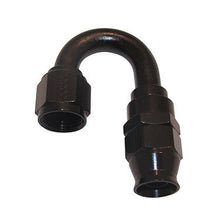 Load image into Gallery viewer, FRAGOLA 681812-BL Hose Fitting #12 180 Deg PTFE Black