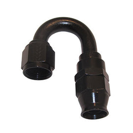 FRAGOLA 681812-BL Hose Fitting #12 180 Deg PTFE Black