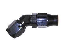 Load image into Gallery viewer, FRAGOLA 684512-BL Hose Fitting #12 45 Deg PTFE Black