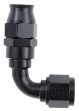Load image into Gallery viewer, FRAGOLA 689006-BL Hose Fitting #6 90 Deg PTFE Black
