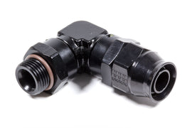 FRAGOLA 689709-BL Hose Fitting #10 90 Deg to #8 ORB PTFE Black