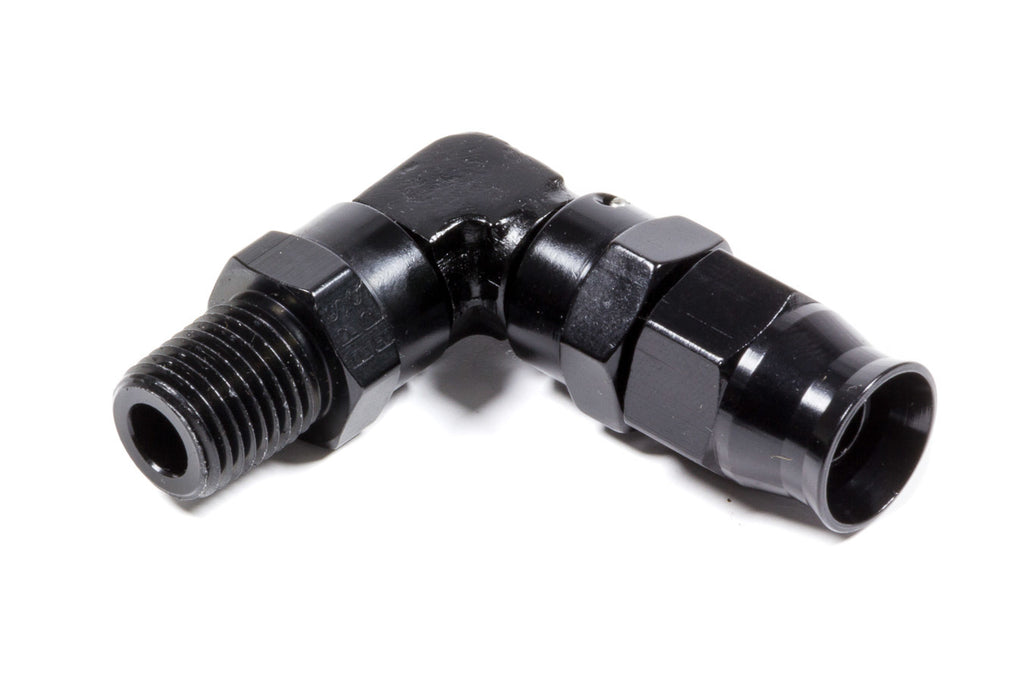 FRAGOLA 689906-BL Hose Fitting #6 90 Deg to 1/4npt PTFE Black