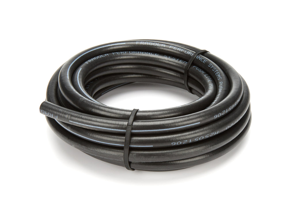 FRAGOLA 832004 #4 Push-Lite  Hose 20ft Hi-Temp - Black