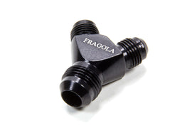 FRAGOLA 900609-BL 8an Y-Male Fitting w/ Dual 6an outlets Black