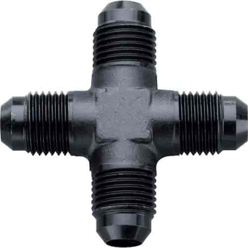 FRAGOLA 900656-BL FRAGOLA 900656-BL Black Anodized 6AN Male Cross Adapter Tee