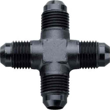 Load image into Gallery viewer, FRAGOLA 900656-BL FRAGOLA 900656-BL Black Anodized 6AN Male Cross Adapter Tee