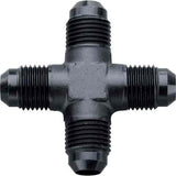 FRAGOLA 900656-BL FRAGOLA 900656-BL Black Anodized 6AN Male Cross Adapter Tee