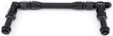 FRAGOLA 930002-BL #6 Fuel Line Kit 7/8-20 Dual Inlet 4150 Black