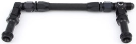 FRAGOLA 930003-BL #8 Fuel Line Kit 7/8-20 Dual Inlet 4150 Black