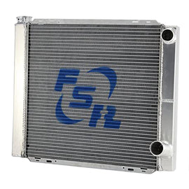 FSR RACING 2619D2-16 Radiator Chevy Double Pass 26in x 19in 16an