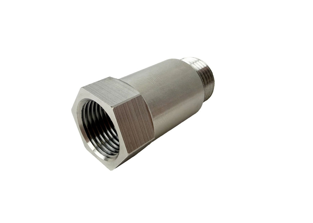 G FORCE CROSSMEMBERS PF-1099-SS G FORCE CROSSMEMBERS PF-1099-SS Straight Adapter Fitting, 18 mm x 1.5 Male to Female, Stainless Steel