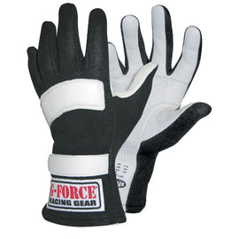G-FORCE 4101XSMBK GF5 Racing Gloves X- Small Black