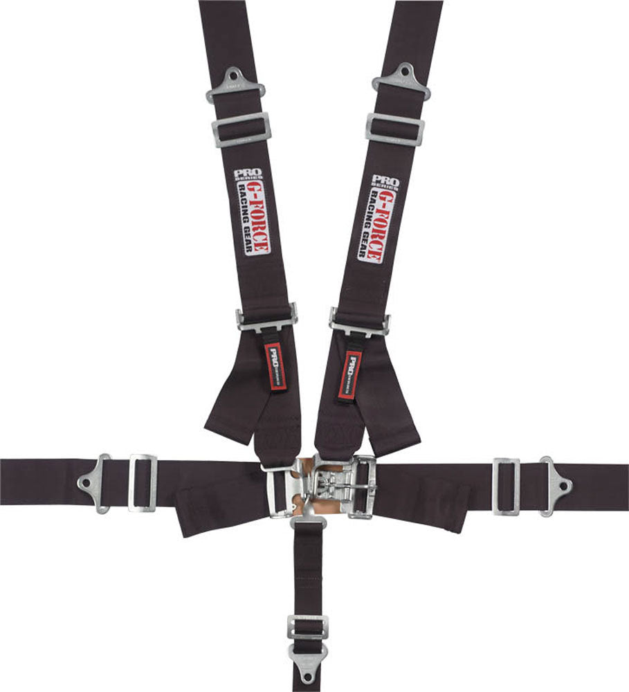 G-FORCE 6000BK Indivd. Shoulder Harness Pull-Down Blk Pro Series