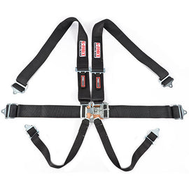 G-FORCE 6001BK 6pt Harness Set L&L Black Indiv Shldr