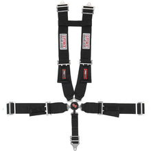 Load image into Gallery viewer, G-FORCE 7030BK 5pt Harness Set Black Camlock Pull-Down Lap