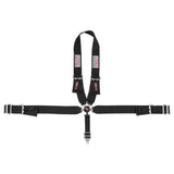 G-FORCE 7140BK 5pt Harness Camlock Black U Shoulder Pull-Dn