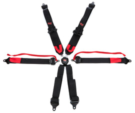 G-FORCE 7601BK 6pt Harness Camlock Black SFI16.5 HNR
