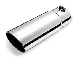 GIBSON EXHAUST 500420 Gibson Exhaust 500420 Stainless Single Wall Angle Exhaust Tip - 2.75 inch Inlet, 3.5 inch Round Outlet, 10 inch Length, Clamp-On Design