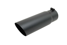 GIBSON EXHAUST 500553-B Gibson Exhaust 500553-B Black Ceramic Coated Clamp-On Exhaust Tip for 2.25-inch Inlet and 4-inch Outlet