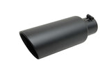 GIBSON EXHAUST 500637-B Black Ceramic Double Wal led Angle Exhaust Tip