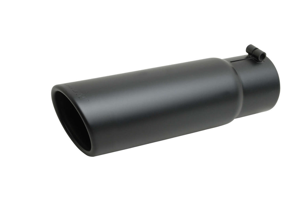 GIBSON EXHAUST 500641-B Black Ceramic Rolled Edg e Angle Exhaust Tip