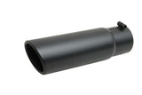 GIBSON EXHAUST 500641-B Black Ceramic Rolled Edg e Angle Exhaust Tip