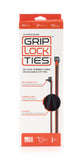 GRIP LOCK TIES G12-BKRD-X48 GRIP LOCK TIES 12-inch Releasable Zip Ties with Red Rubber Lining, Black Nylon, Pack of 48