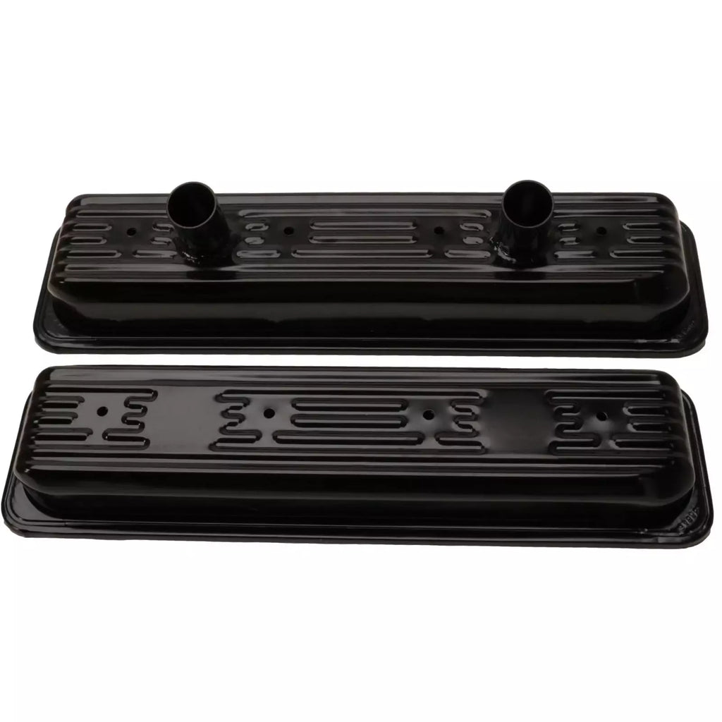 CHEVROLET PERFORMANCE 25534359 Valve Cover Kit SBC Circle Track Steel Black