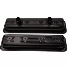 Load image into Gallery viewer, CHEVROLET PERFORMANCE 25534359 Valve Cover Kit SBC Circle Track Steel Black