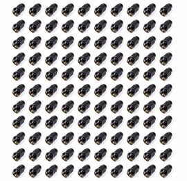 GORILLA 41188BC 100 Lugnuts 1/2 Acorn Bulge 3/4in Hex Black