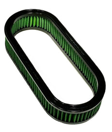 GREEN FILTER 7466 GREEN FILTER 7466 Oval Reusable Cotton Air Filter for Trucks and Vehicles