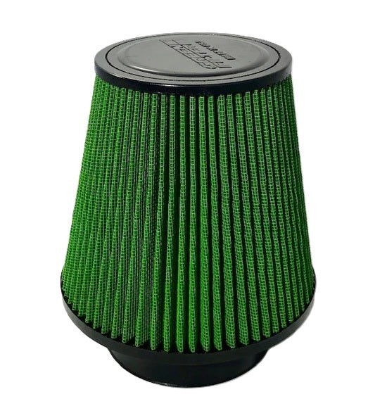 GREEN FILTER 7474 GREEN FILTER Cone Air Filter 7474 – Reusable Cotton Conical Air Intake for Vehicles