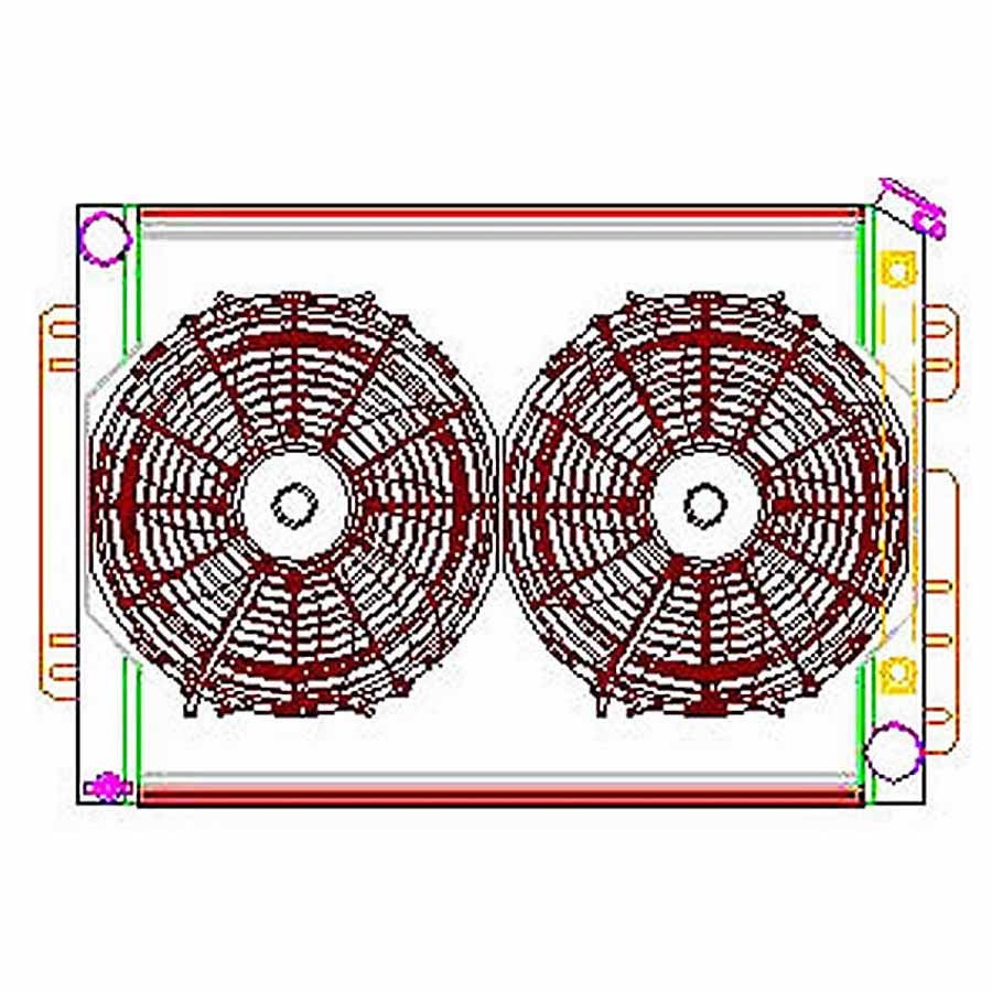 GRIFFIN CU70009 Radiator Combo Unit GM A & F Body