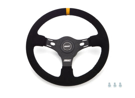 GRANT 1080 13in Yellow Stripe Race Steering Wheel Suede